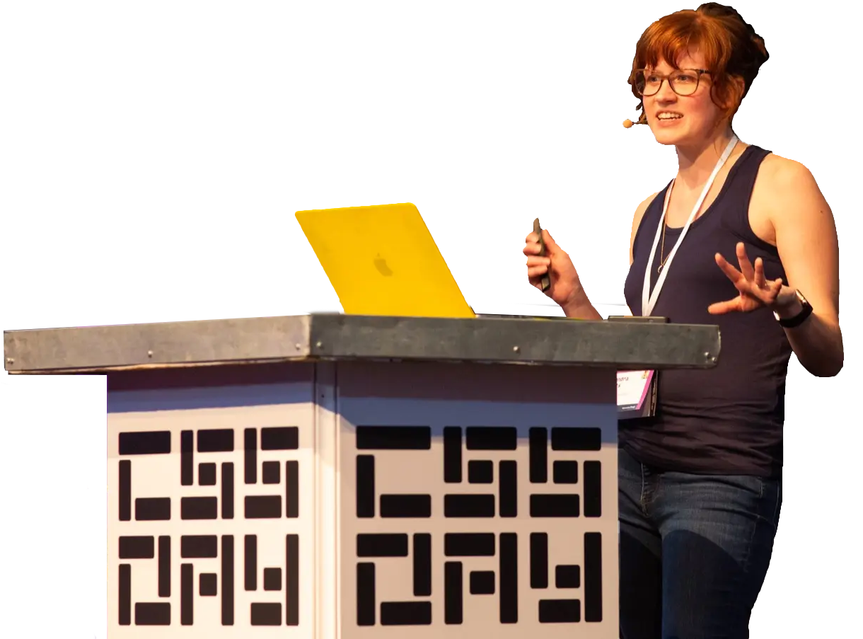 Cassondra Roberts speaking at CSS Day 2023